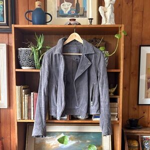 Blank NYC Grey Suede Moto M